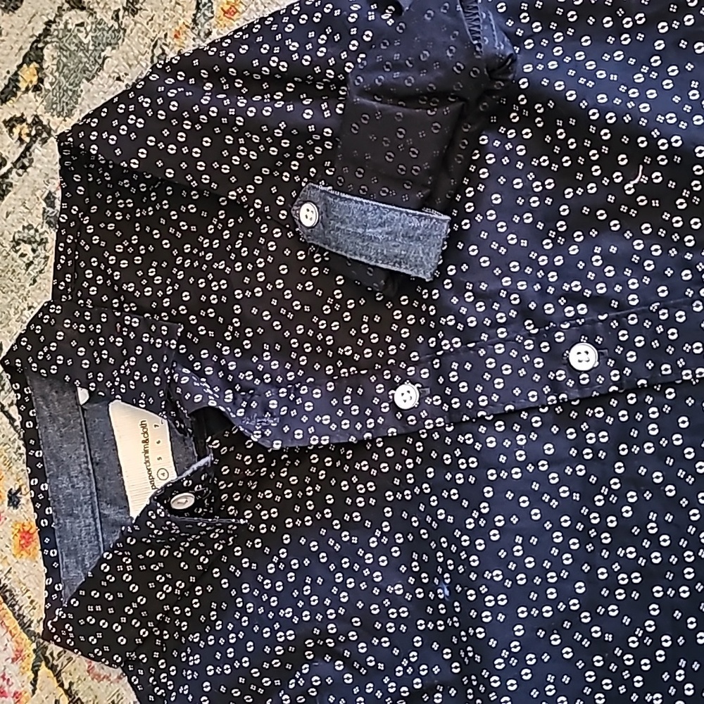 Boys button-up dress shirt long sleeve - Picture 4 of 5